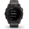 Часы GARMIN FENIX 7X SAPPHIRE SOLAR CARBON COATED TITANIUM GRAY (DLC) VENTILATED TITANIUM GRAY CARBON COATED (DLC) STRAP 11164